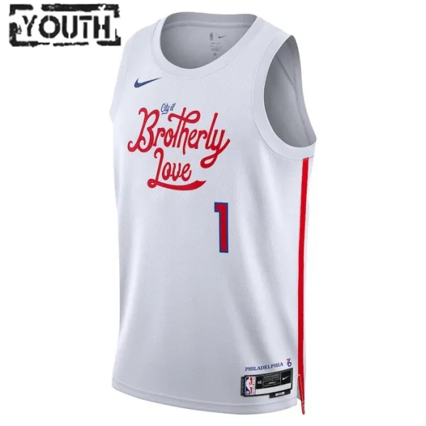 Nike Dječji Dres Philadelphia 76ers James Harden 1 City Edition 2022/23 Swingman Bijela