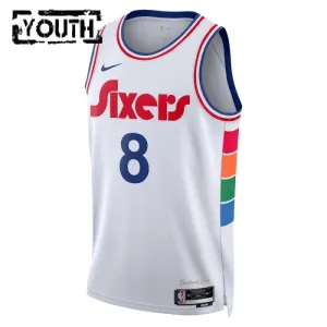 Nike Dječji Dres Philadelphia 76ers Paul George City Edition 2024/25 Swingman Bijela