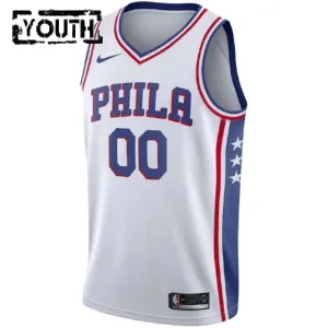 Nike Dječji Dres Philadelphia 76ers Personalizacija Association Edition Swingman Bijela