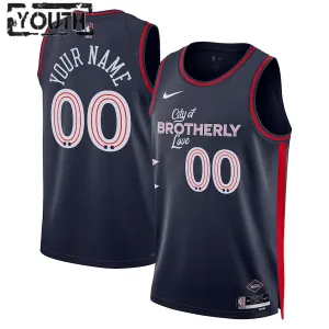 Nike Dječji Dres Philadelphia 76ers Personalizacija City Edition 2023/24 Swingman