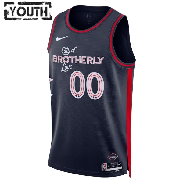 Nike Dječji Dres Philadelphia 76ers Personalizacija City Edition 2023/24 Swingman