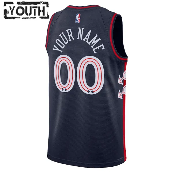 Nike Dječji Dres Philadelphia 76ers Personalizacija City Edition 2023/24 Swingman