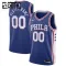 Nike Dječji Dres Philadelphia 76ers Personalizacija Icon Edition Swingman Plava