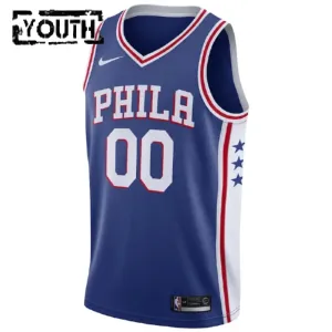 Nike Dječji Dres Philadelphia 76ers Personalizacija Icon Edition Swingman Plava