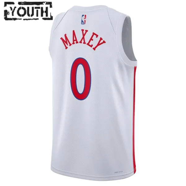 Nike Dječji Dres Philadelphia 76ers Tyrese Maxey 0 City Edition 2022/23 Swingman Bijela