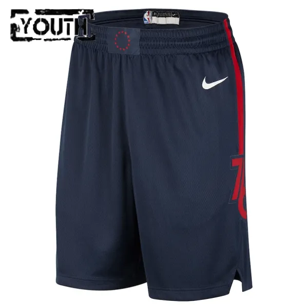 Nike Dječji Kratke Hlače Philadelphia 76ers City Edition 2023/24 Swingman Navy