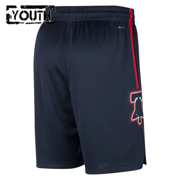 Nike Dječji Kratke Hlače Philadelphia 76ers City Edition 2023/24 Swingman Navy