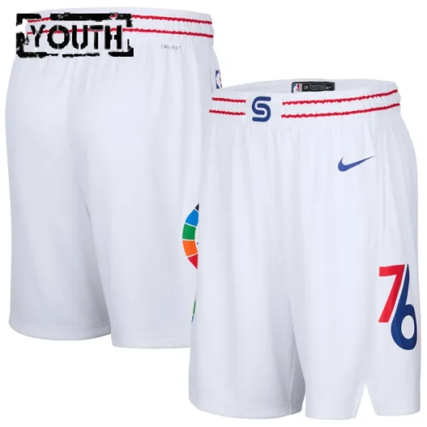 Nike Dječji Kratke Hlače Philadelphia 76ers City Edition 2024/25 Swingman Nike Dječji Kratke Hlače Philadelphia 76ers City Edition 2024/25 Swingman