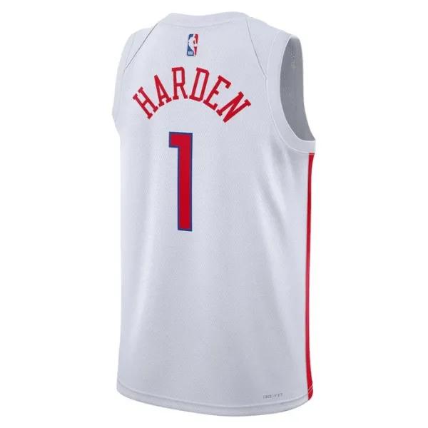 Nike Muški Dres Philadelphia 76ers James Harden 1 City Edition 2022/23 Swingman Bijela