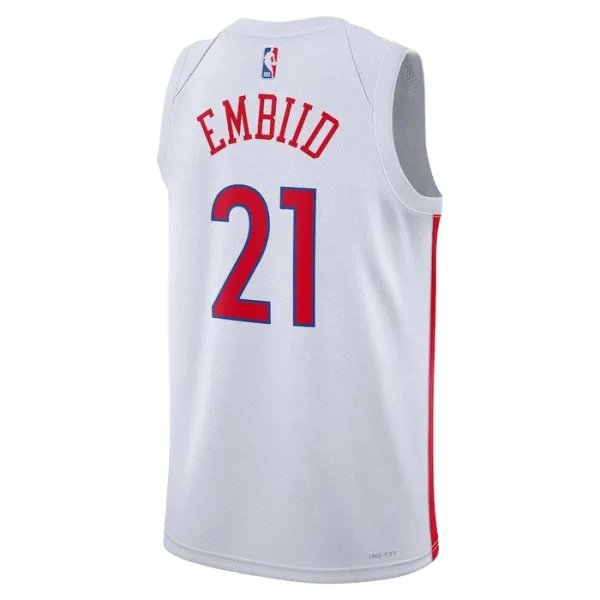Nike Muški Dres Philadelphia 76ers Joel Embiid 21 City Edition 2022/23 Swingman Bijela