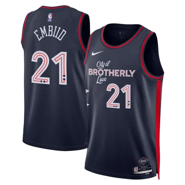 Nike Muški Dres Philadelphia 76ers Joel Embiid City Edition 2023/24 Swingman Navy Nike Muški Dres Philadelphia 76ers Joel Embiid City Edition 2023/24 Swingman Navy