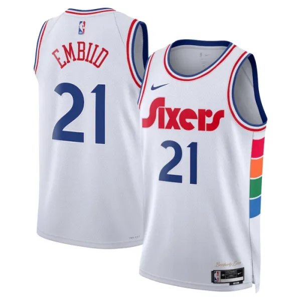 Nike Muški Dres Philadelphia 76ers Joel Embiid City Edition 2024/25 Swingman Bijela Nike Muški Dres Philadelphia 76ers Joel Embiid City Edition 2024/25 Swingman Bijela