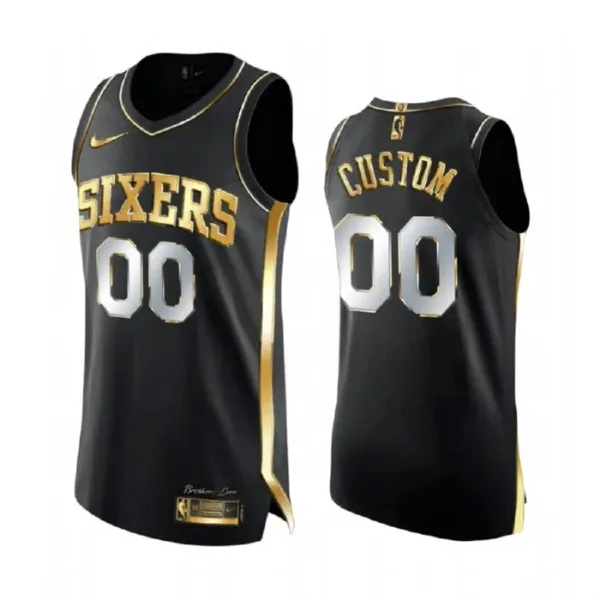 Nike Muški Dres Philadelphia 76ers Limited Personalizacija Golden Edition Swingman Crna Nike Muški Dres Philadelphia 76ers Limited Personalizacija Golden Edition Swingman Crna