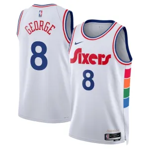 Nike Muški Dres Philadelphia 76ers Paul George City Edition 2024/25 Swingman Bijela