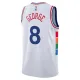 Nike Muški Dres Philadelphia 76ers Paul George City Edition 2024/25 Swingman Bijela