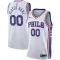Nike Muški Dres Philadelphia 76ers Personalizacija Association Edition Swingman Bijela