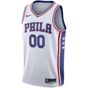 Nike Muški Dres Philadelphia 76ers Personalizacija Association Edition Swingman Bijela