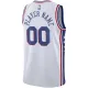 Nike Muški Dres Philadelphia 76ers Personalizacija Association Edition Swingman Bijela
