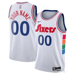 Nike Muški Dres Philadelphia 76ers Personalizacija City Edition 2024/25 Swingman Bijela