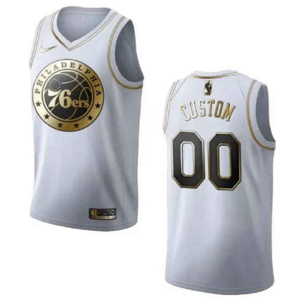 Nike Muški Dres Philadelphia 76ers Personalizacija Golden Edition Swingman Bijela Nike Muški Dres Philadelphia 76ers Personalizacija Golden Edition Swingman Bijela