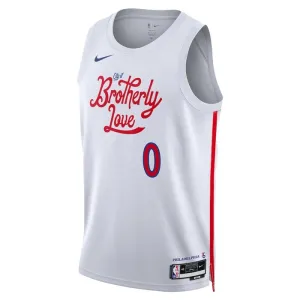 Nike Muški Dres Philadelphia 76ers Tyrese Maxey 0 City Edition 2022/23 Swingman Bijela