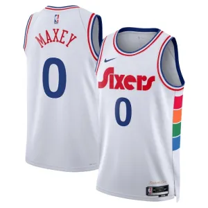 Nike Muški Dres Philadelphia 76ers Tyrese Maxey City Edition 2024/25 Swingman Bijela