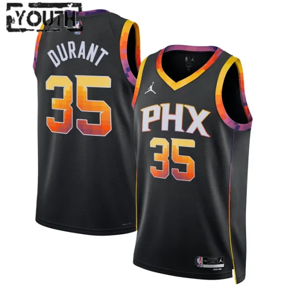 Dječji Dres Phoenix Suns Jordan Kevin Durant 35 Statement Edition Swingman Crna Dječji Dres Phoenix Suns Jordan Kevin Durant 35 Statement Edition Swingman Crna