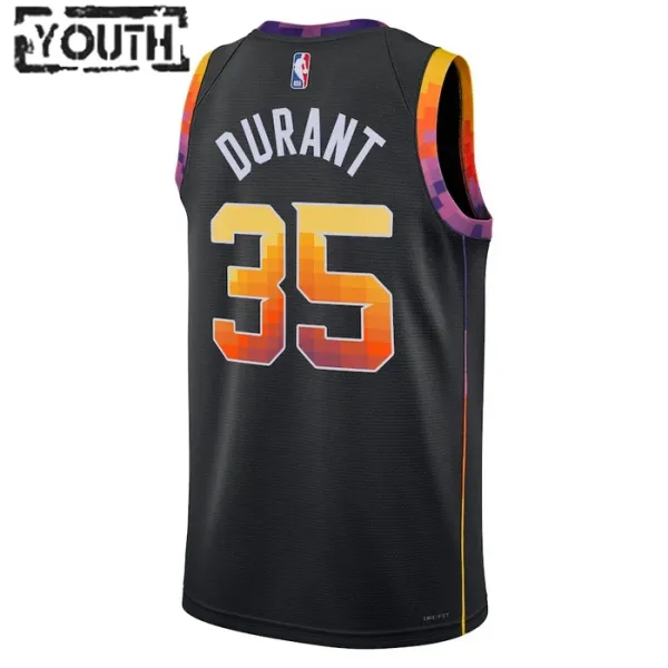 Dječji Dres Phoenix Suns Jordan Kevin Durant 35 Statement Edition Swingman Crna