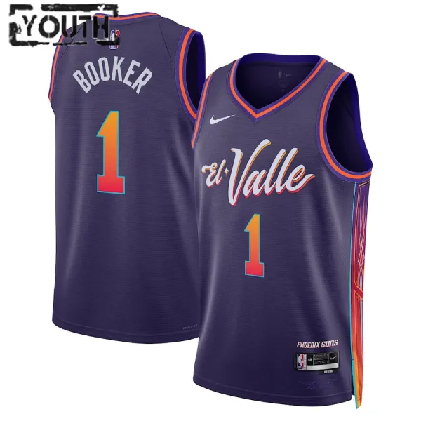 Nike Dječji Dres Phoenix Suns Devin Booker City Edition 2023/24 Swingman Ljubičasta Nike Dječji Dres Phoenix Suns Devin Booker City Edition 2023/24 Swingman Ljubičasta