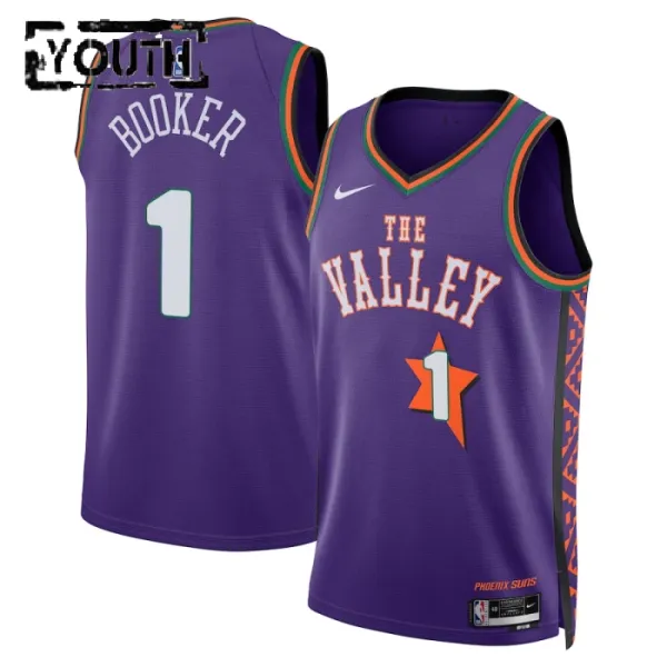 Nike Dječji Dres Phoenix Suns Devin Booker City Edition 2024/25 Swingman Ljubičasta Nike Dječji Dres Phoenix Suns Devin Booker City Edition 2024/25 Swingman Ljubičasta