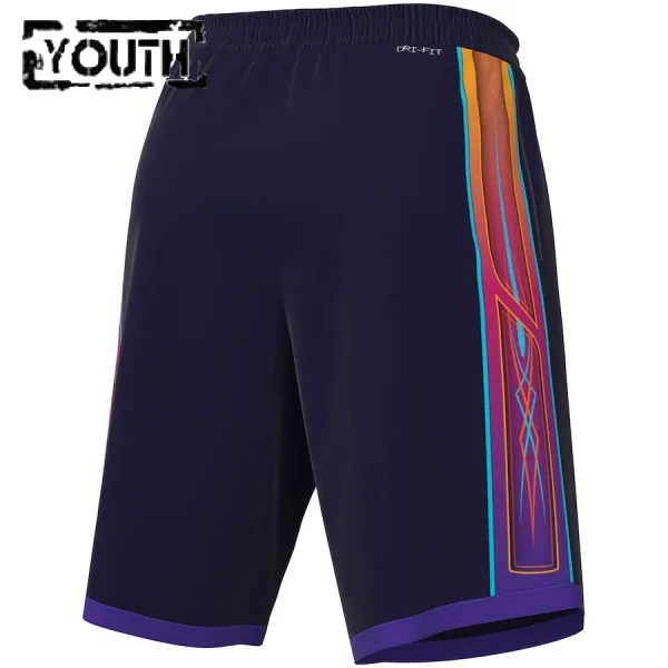 Nike Dječji Kratke Hlače Phoenix Suns City Edition 2023/24 Swingman Ljubičasta