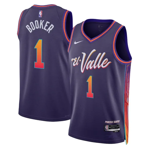 Nike Muški Dres Phoenix Suns Devin Booker City Edition 2023/24 Swingman Ljubičasta Nike Muški Dres Phoenix Suns Devin Booker City Edition 2023/24 Swingman Ljubičasta