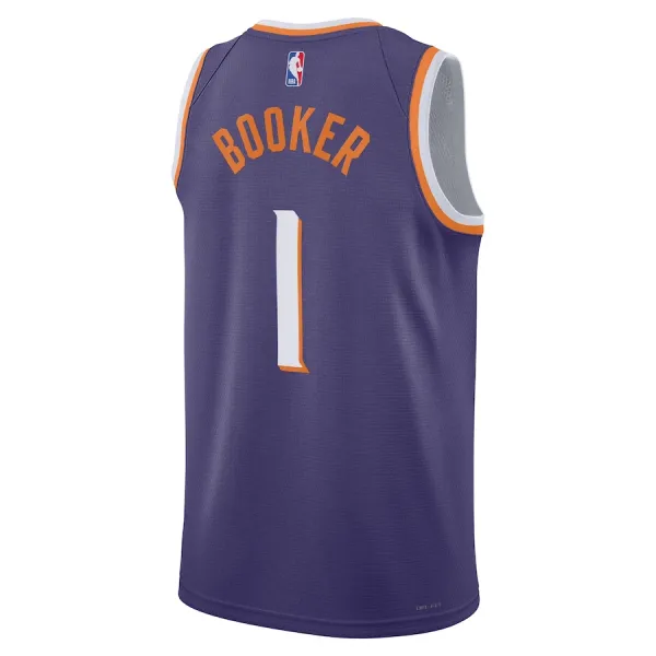 Nike Muški Dres Phoenix Suns Devin Booker Icon Edition 2023/24 Swingman Ljubičasta
