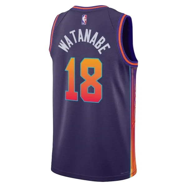 Nike Muški Dres Phoenix Suns Yuta Watanabe City Edition 2023/24 Swingman Ljubičasta