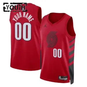 Dječji Dres Portland Trail Blazers Jordan Personalizacija Statement Edition Swingman Crvena
