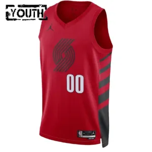 Dječji Dres Portland Trail Blazers Jordan Personalizacija Statement Edition Swingman Crvena