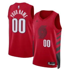 Muški Dres Portland Trail Blazers Jordan Personalizacija Statement Edition Swingman Crvena