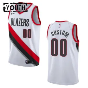 Nike Dječji Dres Portland Trail Blazers Personalizacija Association Edition Swingman Bijela
