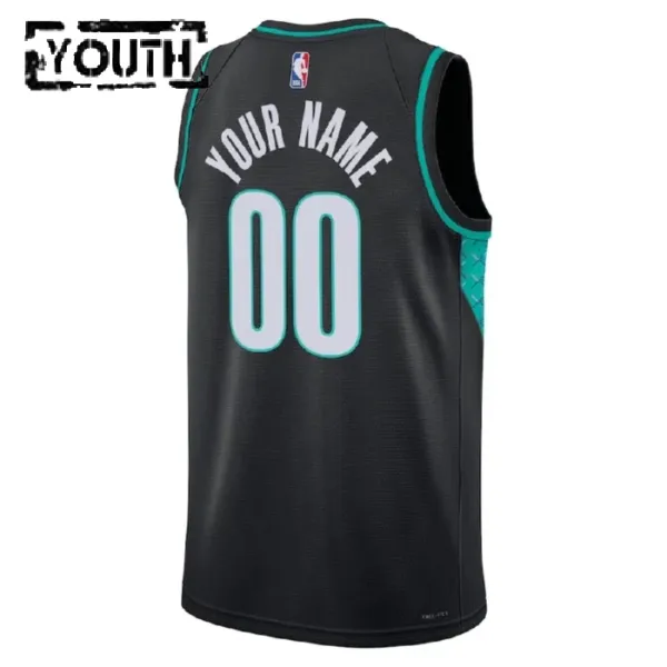 Nike Dječji Dres Portland Trail Blazers Personalizacija City Edition 2022/23 Swingman Crna