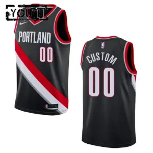 Nike Dječji Dres Portland Trail Blazers Personalizacija Icon Edition Swingman Crna
