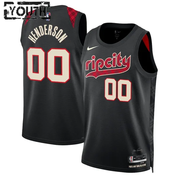 Nike Dječji Dres Portland Trail Blazers Scoot Henderson City Edition 2023/24 Swingman Crna Nike Dječji Dres Portland Trail Blazers Scoot Henderson City Edition 2023/24 Swingman Crna