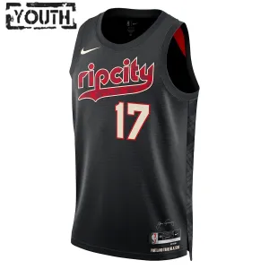 Nike Dječji Dres Portland Trail Blazers Shaedon Sharpe City Edition 2023/24 Swingman Crna