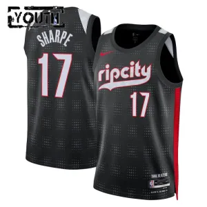 Nike Dječji Dres Portland Trail Blazers Shaedon Sharpe City Edition 2024/25 Swingman Crna