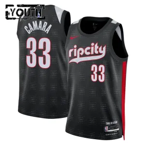 Nike Dječji Dres Portland Trail Blazers Toumani Camara City Edition 2024/25 Swingman Crna