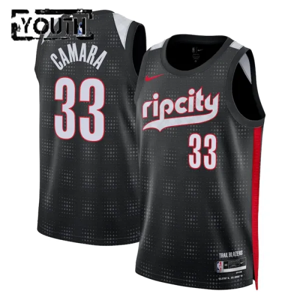 Nike Dječji Dres Portland Trail Blazers Toumani Camara City Edition 2024/25 Swingman Crna Nike Dječji Dres Portland Trail Blazers Toumani Camara City Edition 2024/25 Swingman Crna