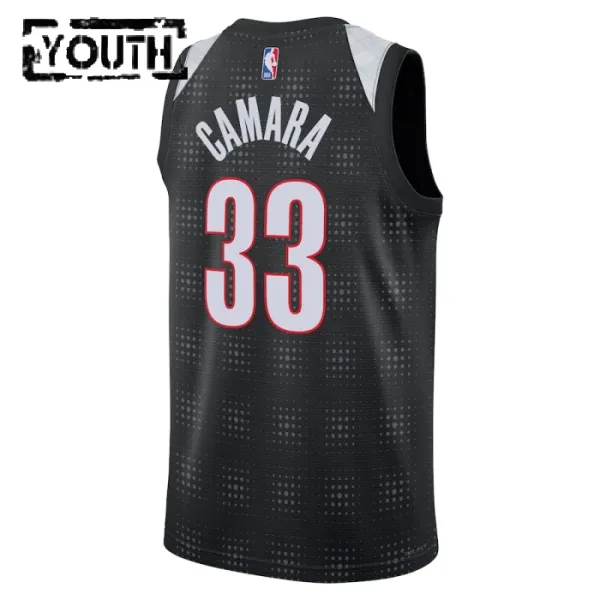 Nike Dječji Dres Portland Trail Blazers Toumani Camara City Edition 2024/25 Swingman Crna