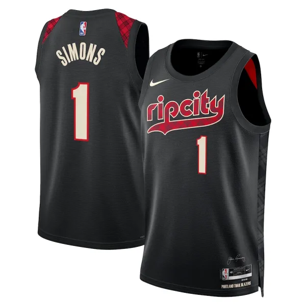 Nike Muški Dres Portland Trail Blazers Anfernee Simons City Edition 2023/24 Swingman Crna Nike Muški Dres Portland Trail Blazers Anfernee Simons City Edition 2023/24 Swingman Crna
