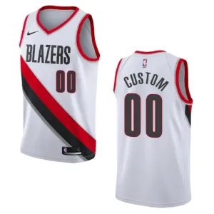 Nike Muški Dres Portland Trail Blazers Personalizacija Association Edition Swingman Bijela