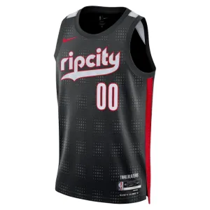 Nike Muški Dres Portland Trail Blazers Personalizacija City Edition 2024/25 Swingman Crna