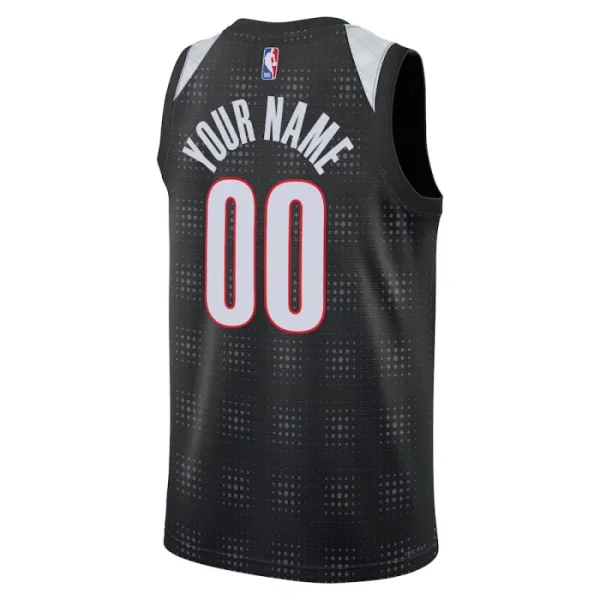 Nike Muški Dres Portland Trail Blazers Personalizacija City Edition 2024/25 Swingman Crna